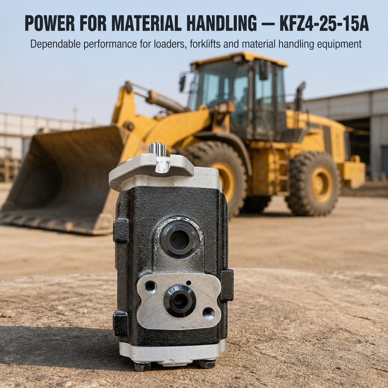 Pompa a ingranaggi KYB KFZ4-25-15A KFZ4-25-15CHN KFP2227-14CS KFZ4-25-15-7CHN 14376724 per caricatore KOMATSU 1