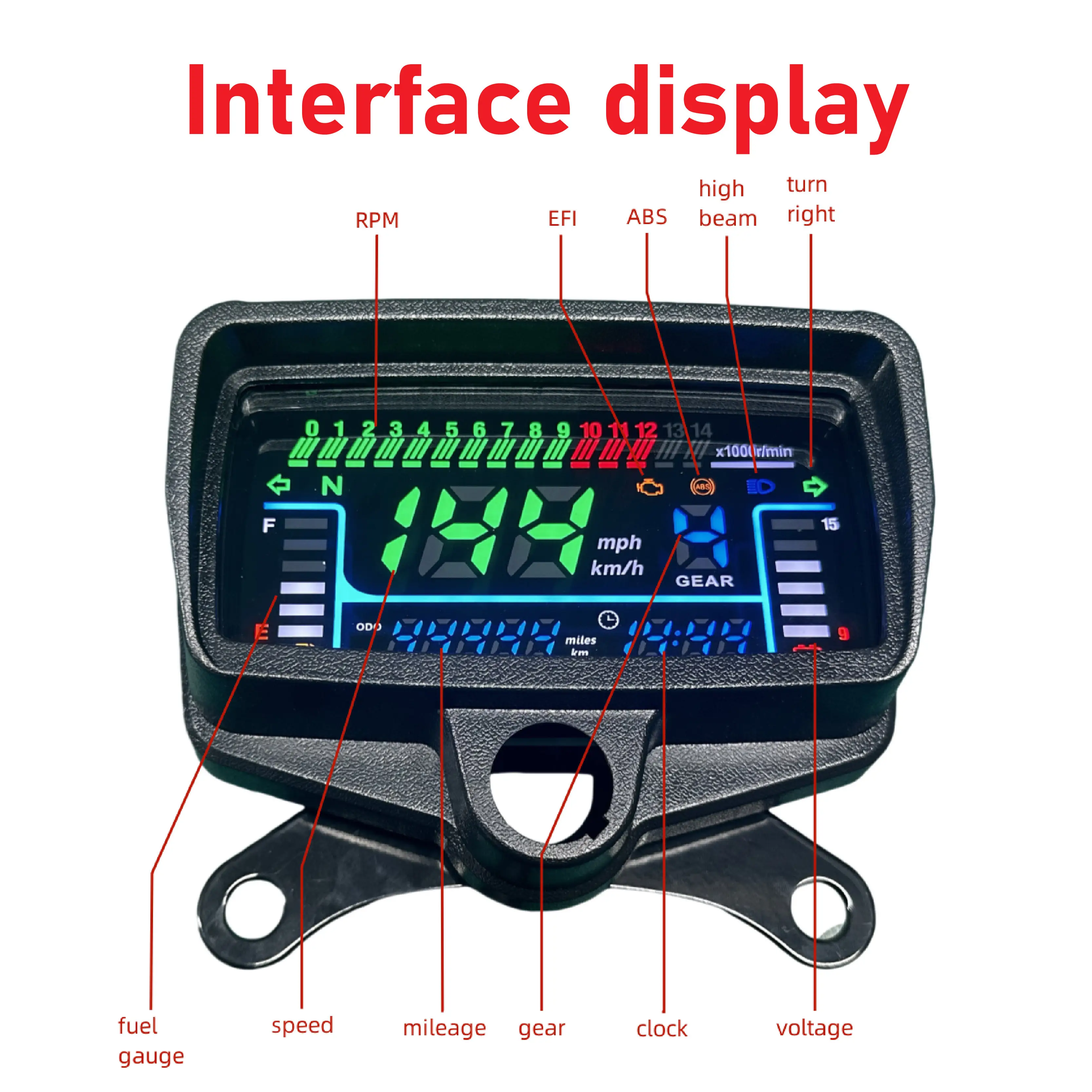 Motorcycle Speedometer by Baihang 6