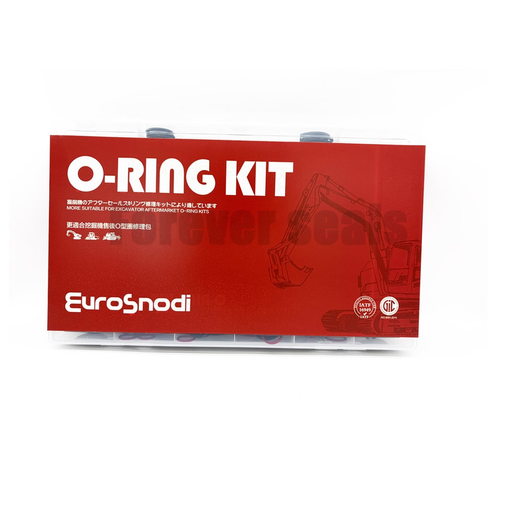 Kit de juntas tóricas Volvo, kit de reparación surtido de juntas tóricas AS568 de 664 piezas para el sistema hidráulico de la excavadora Volvo. 1
