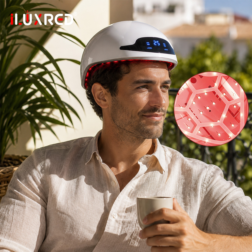 iLUXRED New Arrival HG90PRO LED Hair Growth Cap Red Light Therapy Helmet Red Light Therapy Hat Hair Regrowth Device 2