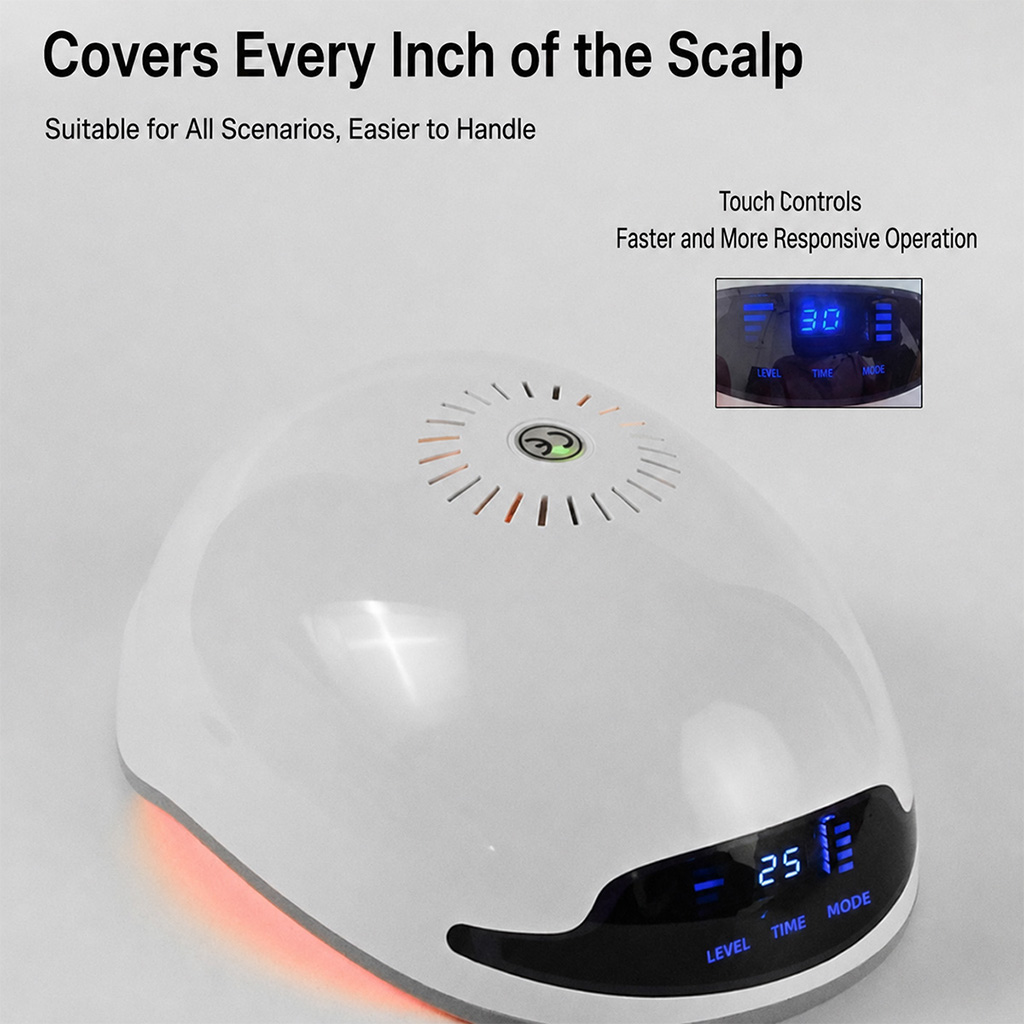 iLUXRED New Arrival HG90PRO LED Hair Growth Cap Red Light Therapy Helmet Red Light Therapy Hat Hair Regrowth Device 7