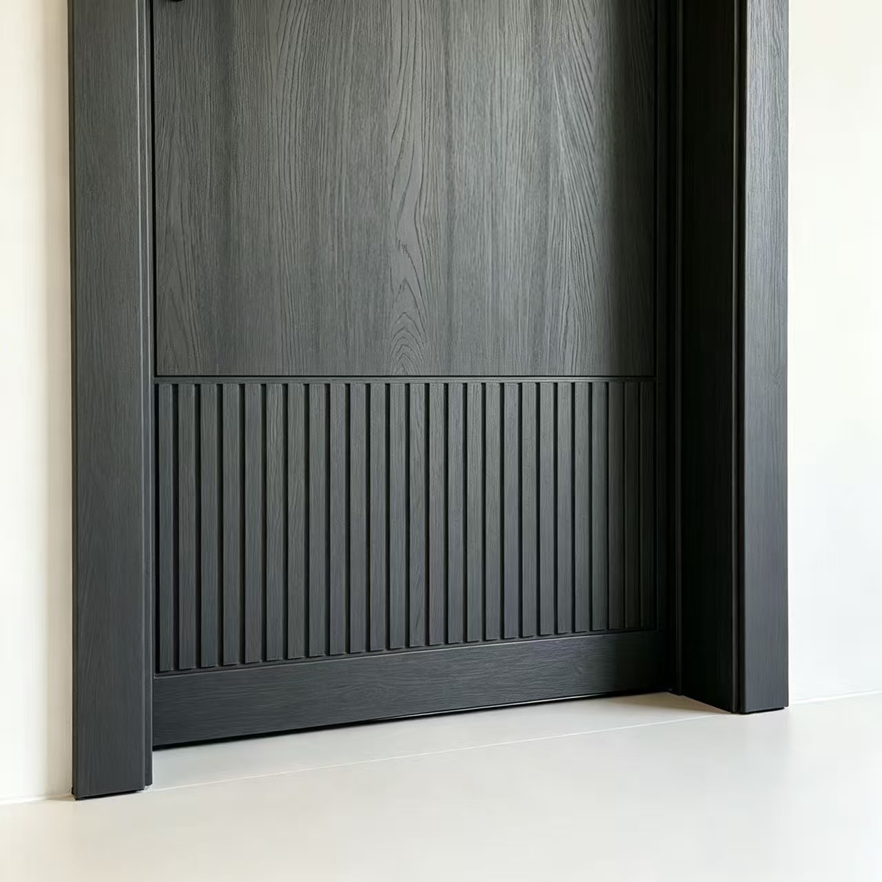 elm veneer door fluted part