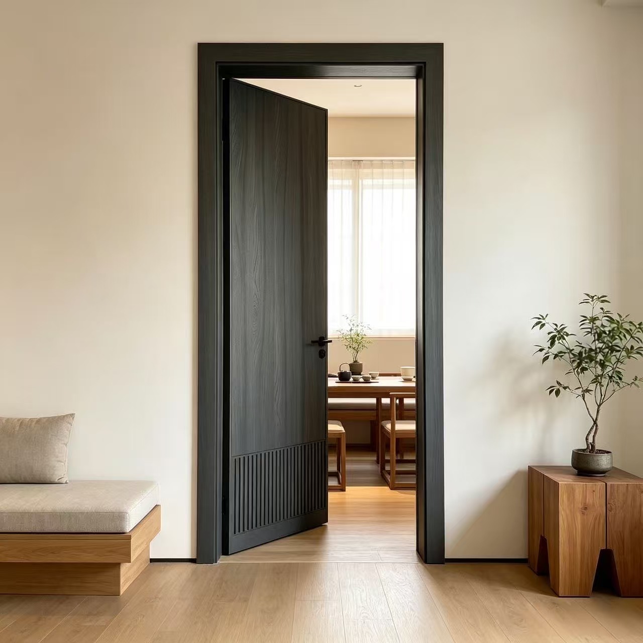 elm veneer door for room