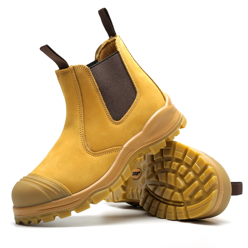 Grade A Nubuck Leather Slip On Steel Toe Cap Boots 1
