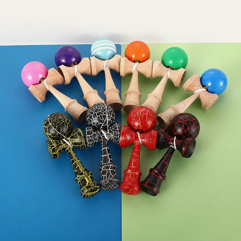 Kendama en bois, jeu traditionnel de coordination œil-main pour enfants et adolescents : commande en gros et service de marque privée 4