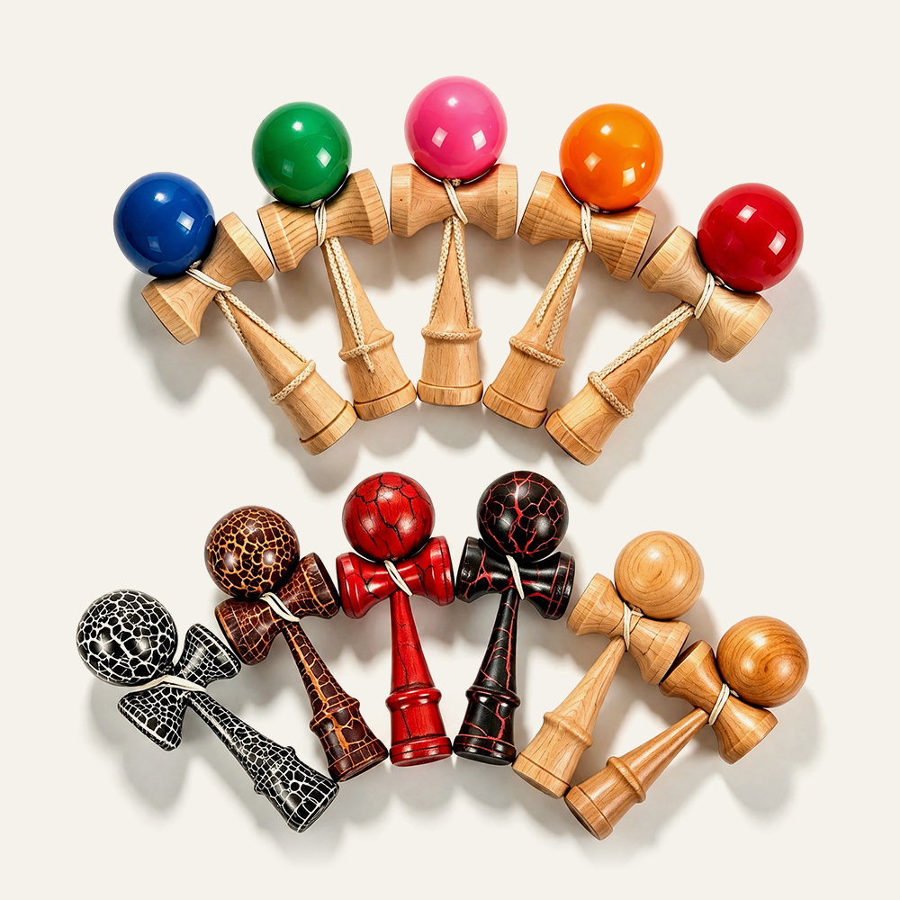 Kendama en bois, jeu traditionnel de coordination œil-main pour enfants et adolescents : commande en gros et service de marque privée 1