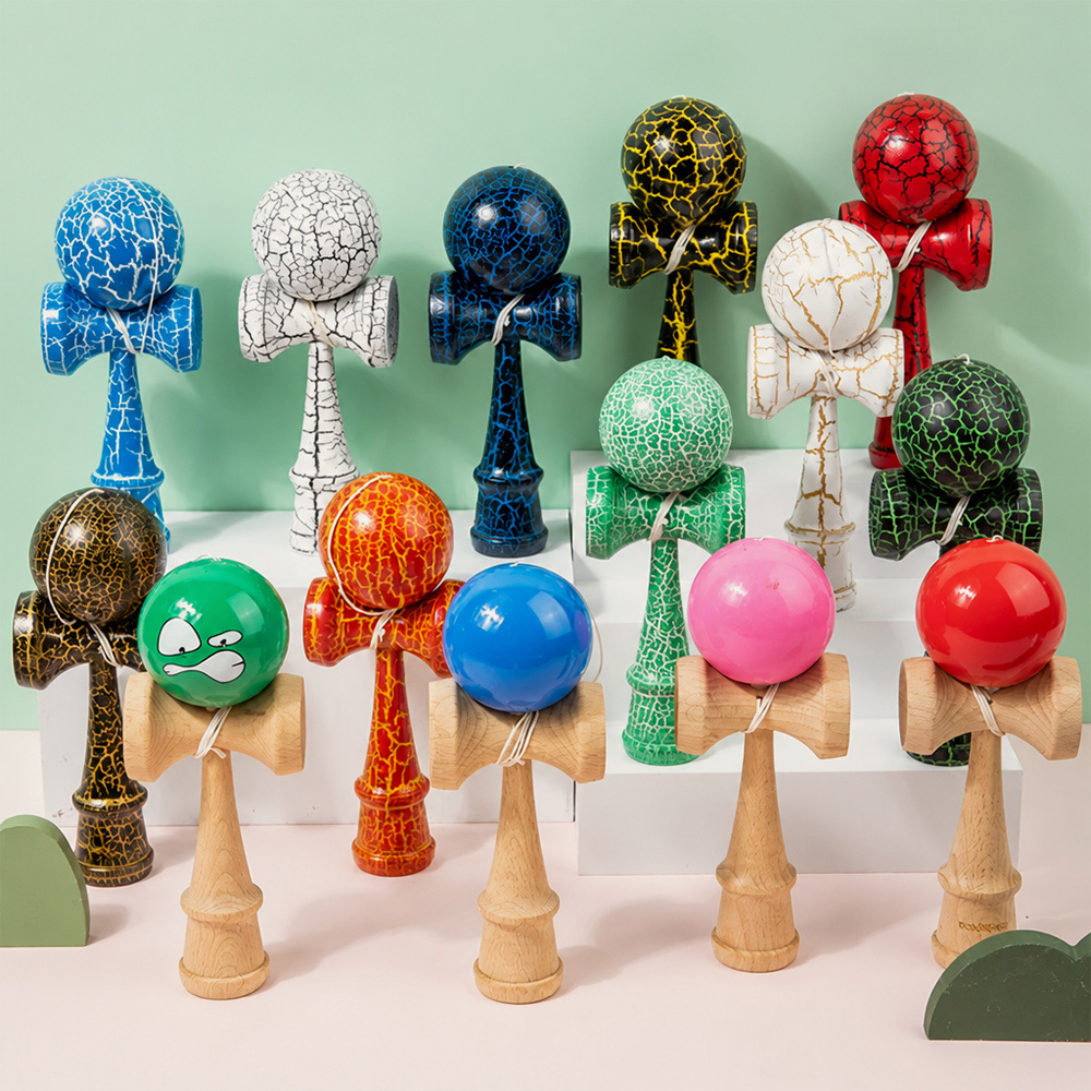 Kendama en bois, jeu traditionnel de coordination œil-main pour enfants et adolescents : commande en gros et service de marque privée 3
