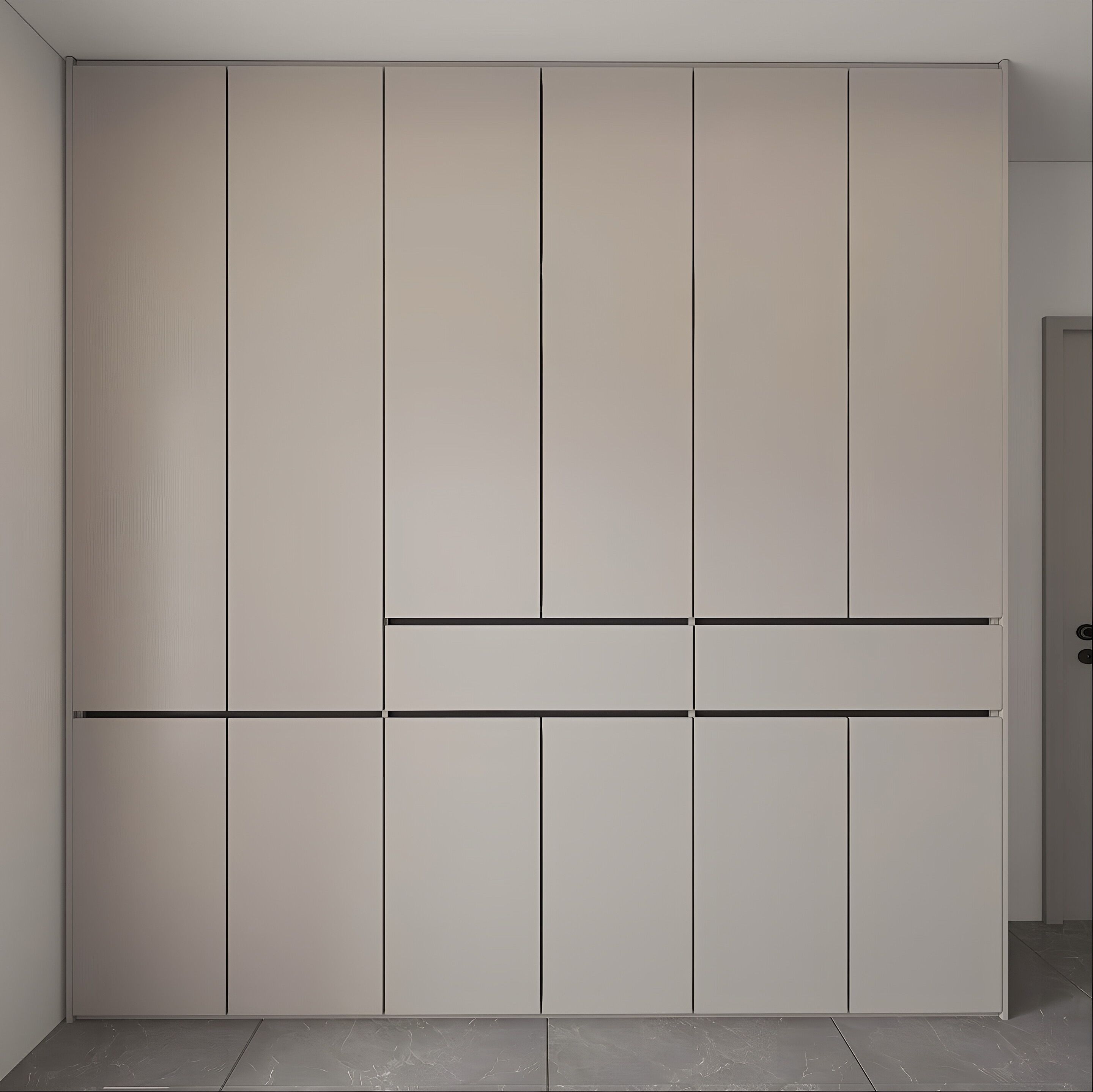 modern wardrobe with 2 drawers