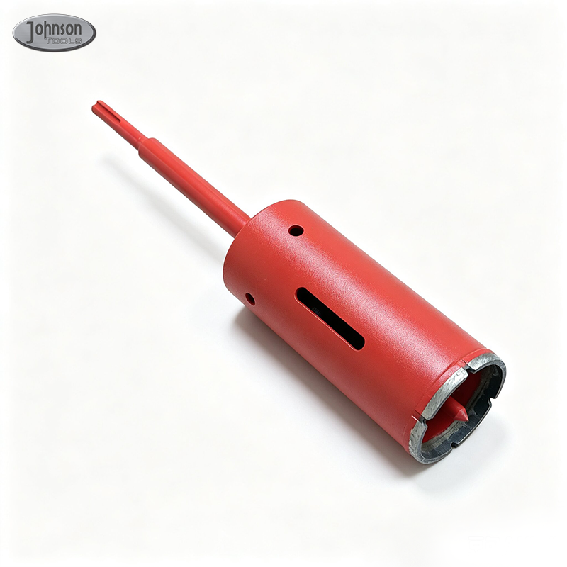 Алмазное корончатое сверло Johnson Tools для кирпича и бетонных блоков с хвостовиком SDS Plus / круглой формы 4