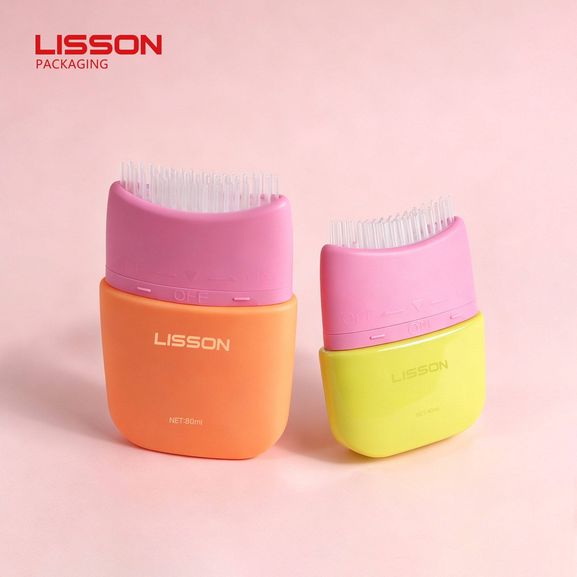 D55mm hair treatment bottle with comb applicator