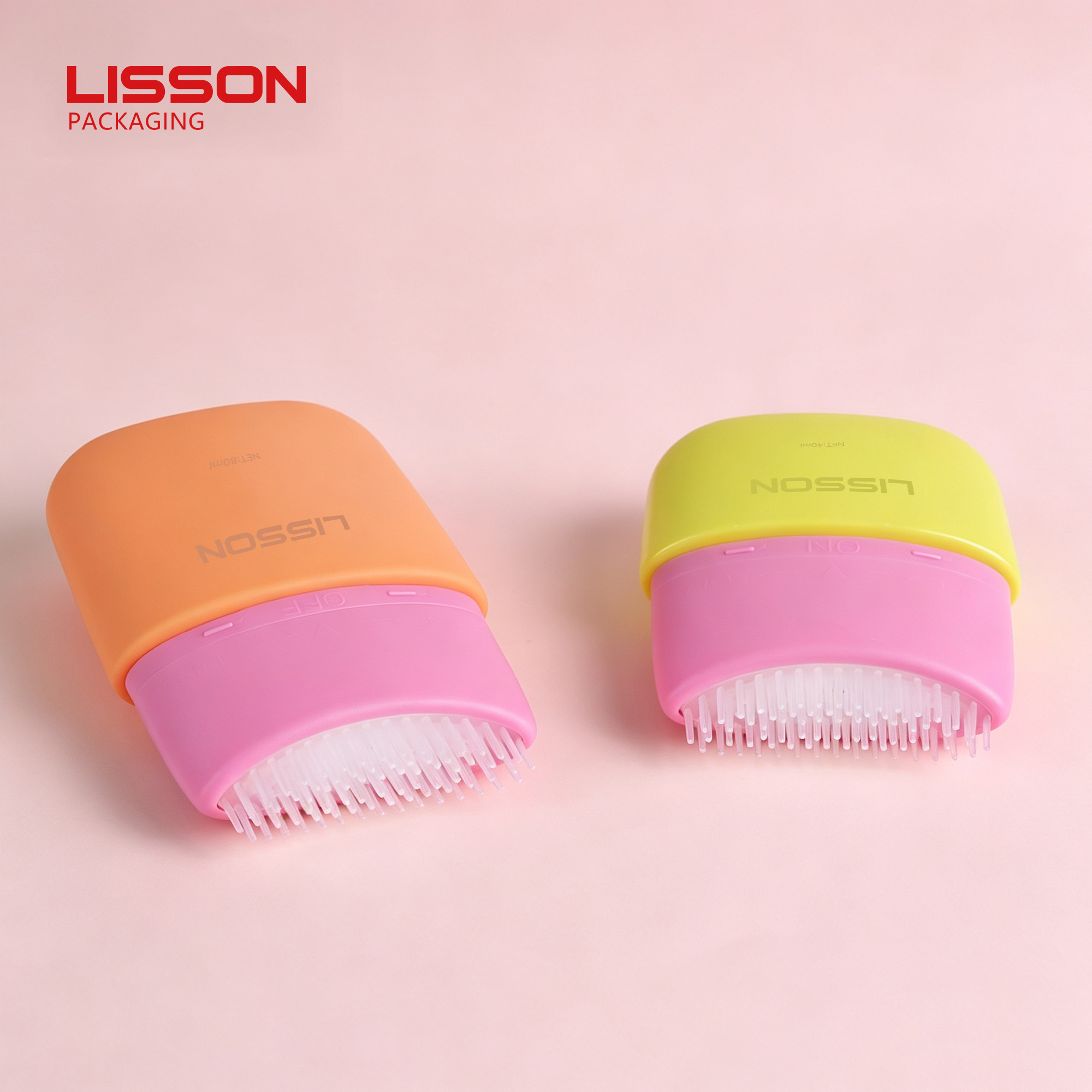 Custom hair care packaging bottle with comb applicator