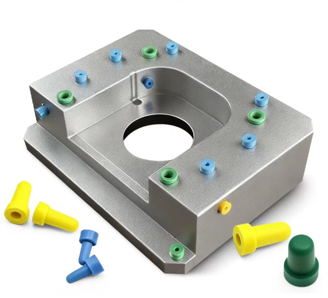 Silicone Step Plugs for Hole Masking in Anodizing, Plating, E-Coating, Painting & Sandblasting