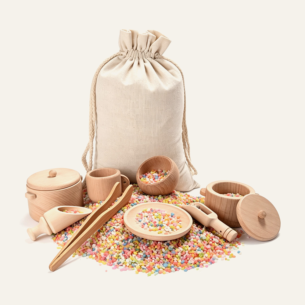 Montessori-Sinnesbox-Set aus Buchenholz, Feinmotorik-Lernspielzeug für Kinder, Großhändler 3