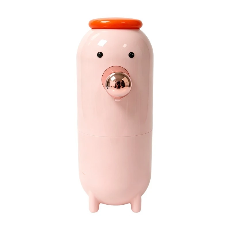 Orange Maru smart soap dispenser, cute pink capsule design 1