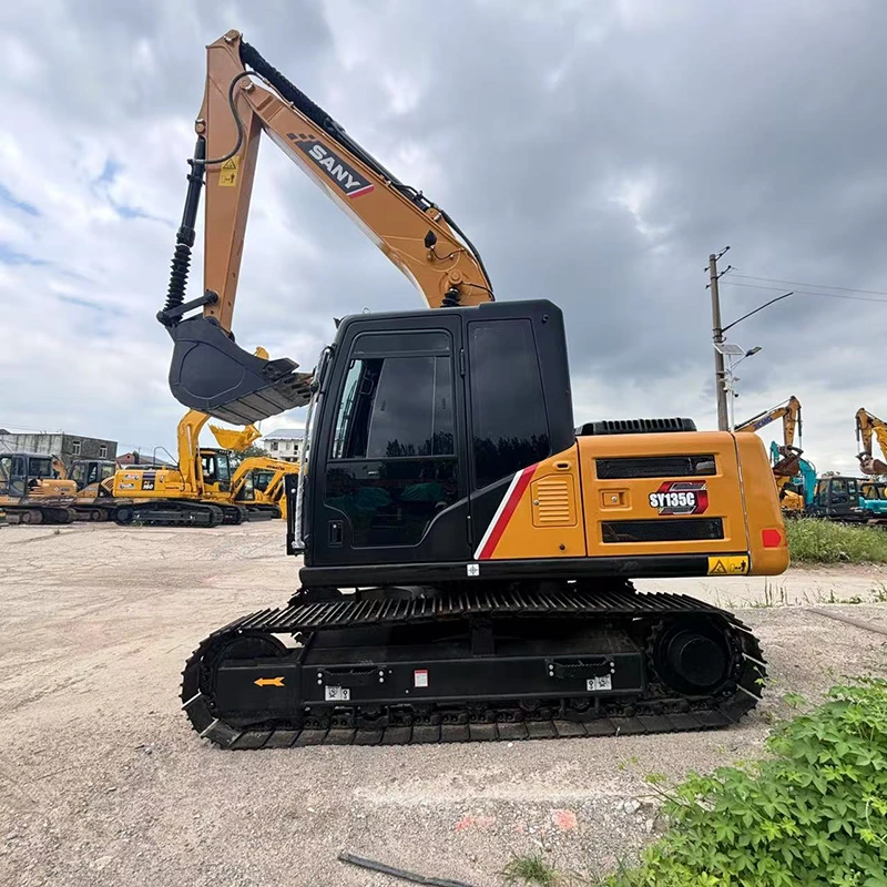 SANY SY135C Used Hydraulic Excavator Low Hours Ready To Ship 1