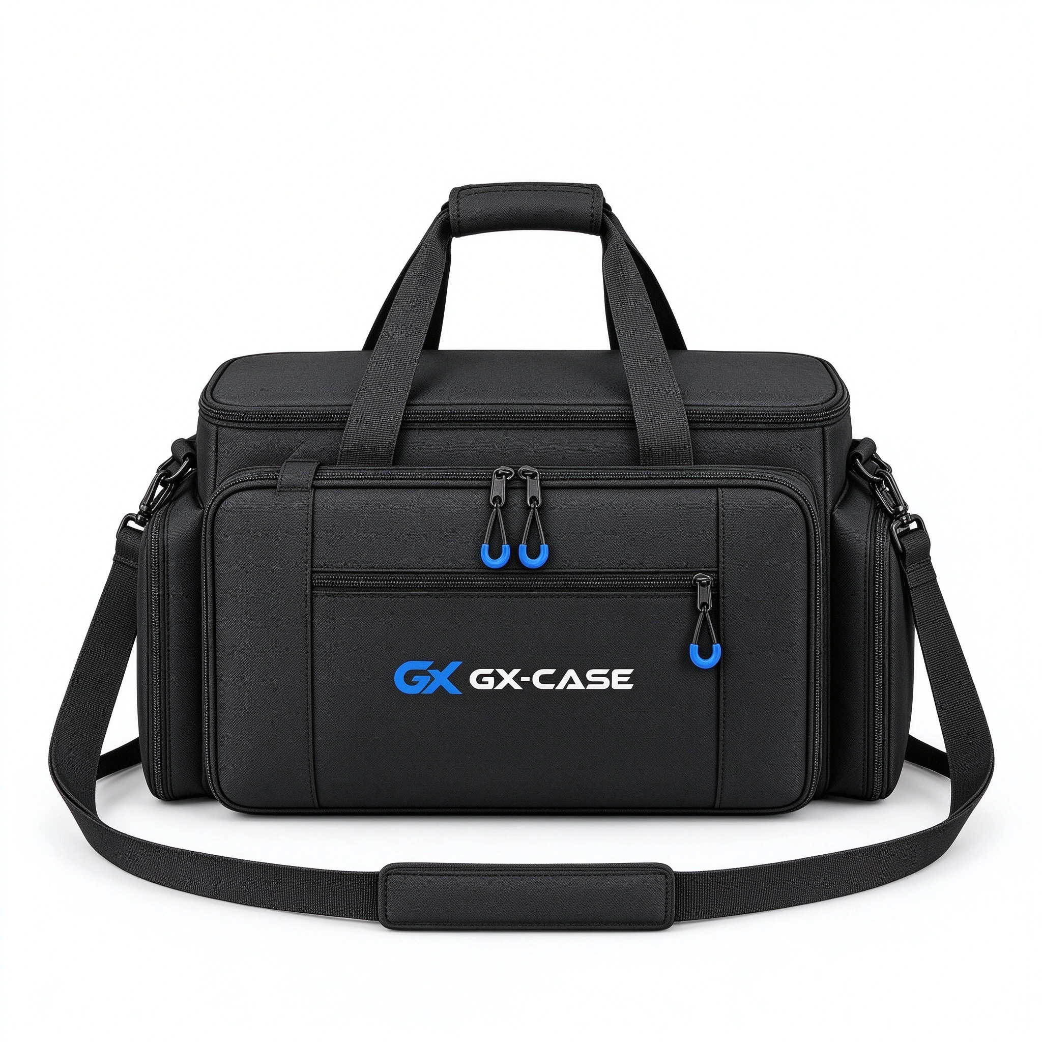 GX-CASE Cable Organizer Bag – Shockproof EVA Hard Shell, Water-Resistant 1680D, Large Capacity Adjustable Divider Tech Case for Cables, Audio, Video & Travel Gear 1