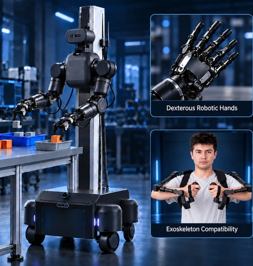 新製品発表：Agility A2 Flex – 身体化AIとVR遠隔操作のための27自由度