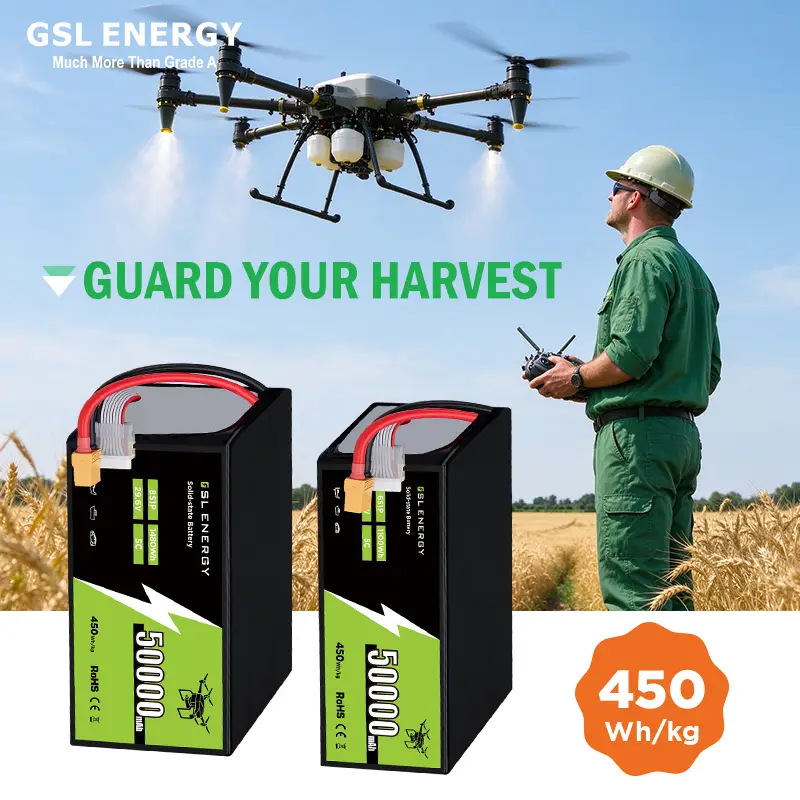 Batería para UAV de 50 Ah y 50000 mAh | Batería para dron de alta capacidad de 450 Wh/kg (6S/8S) 1
