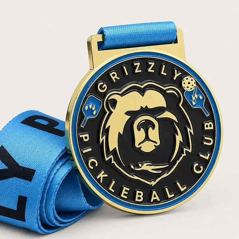 QIYI – Hersteller individueller Pickleball-Medaillen mit Grizzlybär-Motiv 1