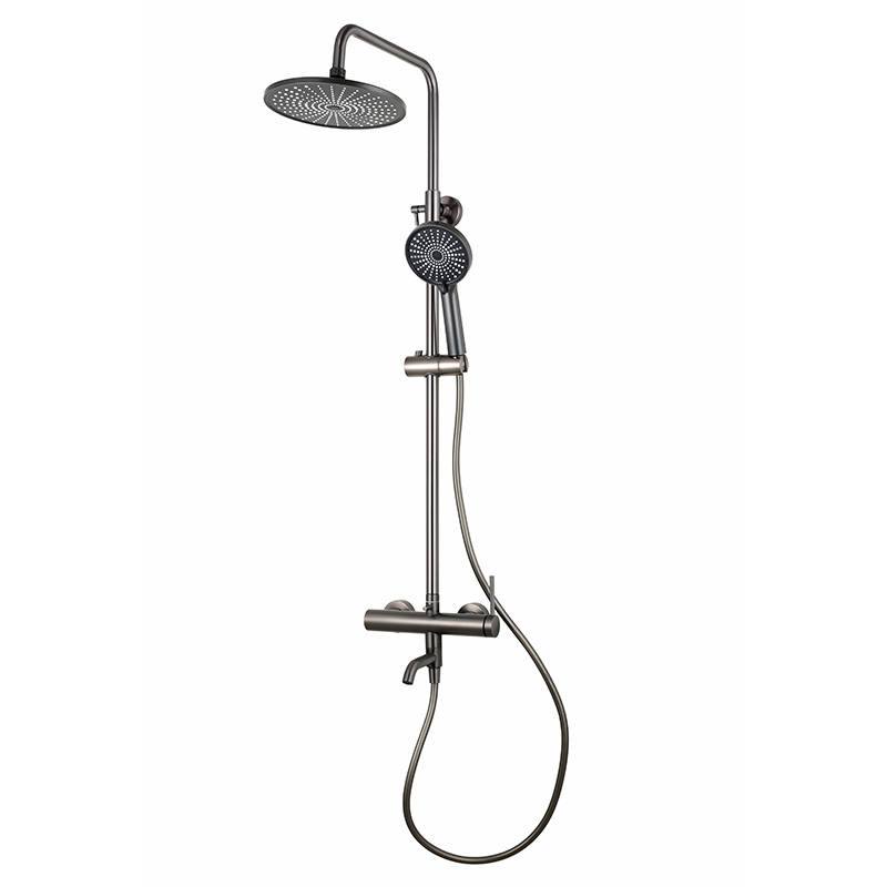 Title：ST-910165M-SS-G Gun Grey Bathroom Shower Set 1