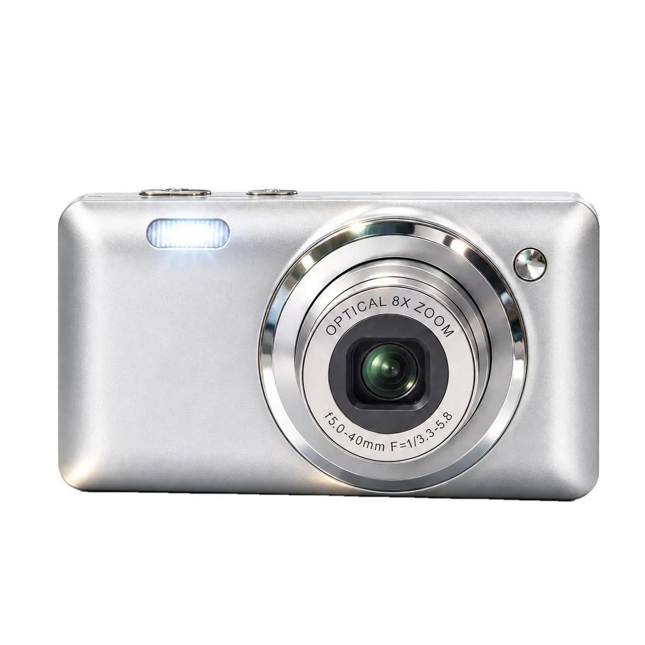 Aparat cyfrowy 18 MP z 3-krotnym zoomem optycznym i lampą LED, nagrywanie wideo w jakości Full HD 1080P 1