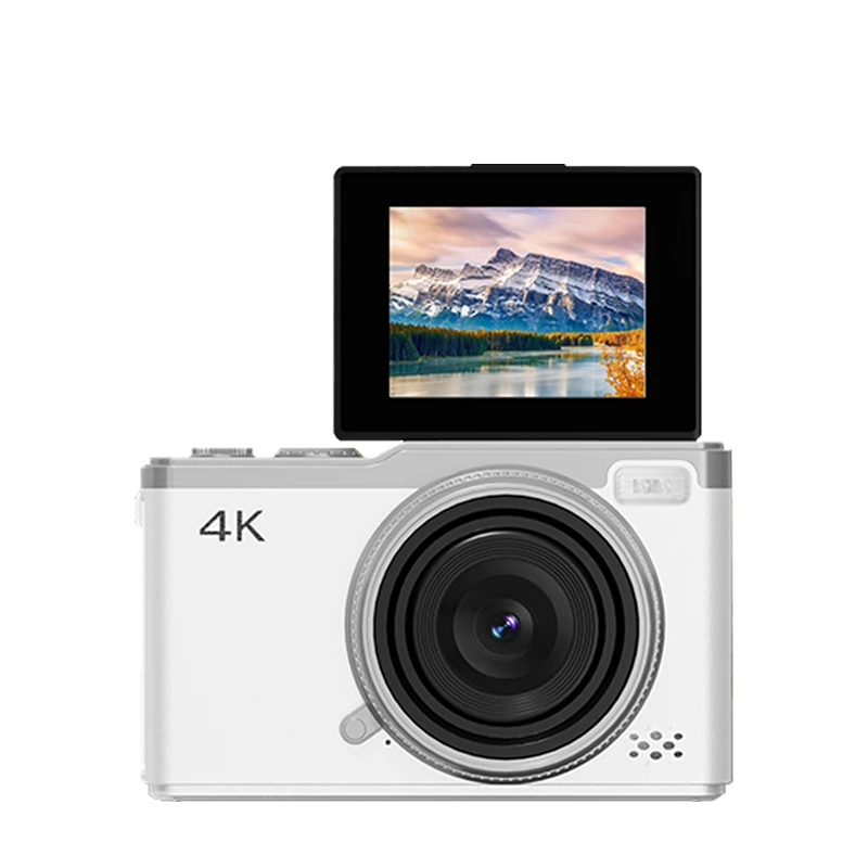 Aparat cyfrowy 4K z 2,8-calowym ekranem i autofokusem, nagrywanie wideo w rozdzielczości 48 MP w ultrawysokiej rozdzielczości, kompaktowa, retro konstrukcja 1