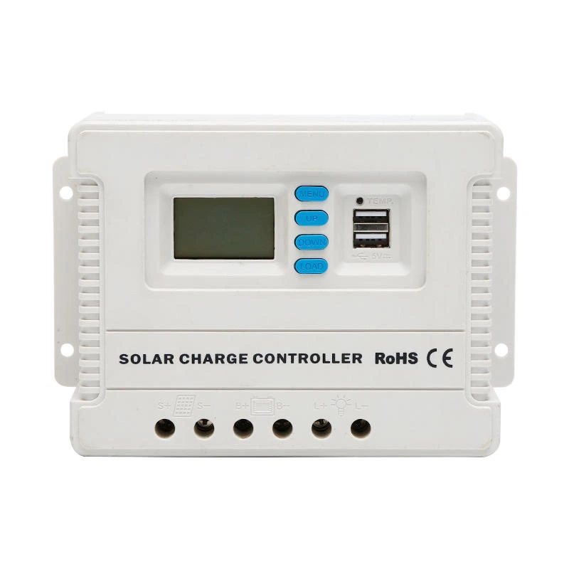 کنترل‌کننده شارژ خورشیدی PWM سری CP، 10-60A، خودکار 12 ولت/24 ولت، نمایشگر LCD و پورت USB 5 ولت 2.1 آمپر، حفاظت ایمنی چندگانه برای رگولاتور باتری AGM ژل سرب-اسید 1