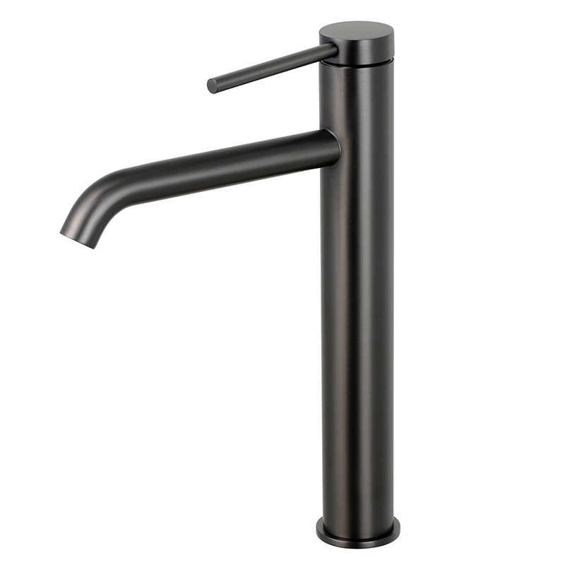 ST-211116M-SSH-G 304 Stainless Steel Brushed PVD Gun Grey Extended Basin Faucet 1