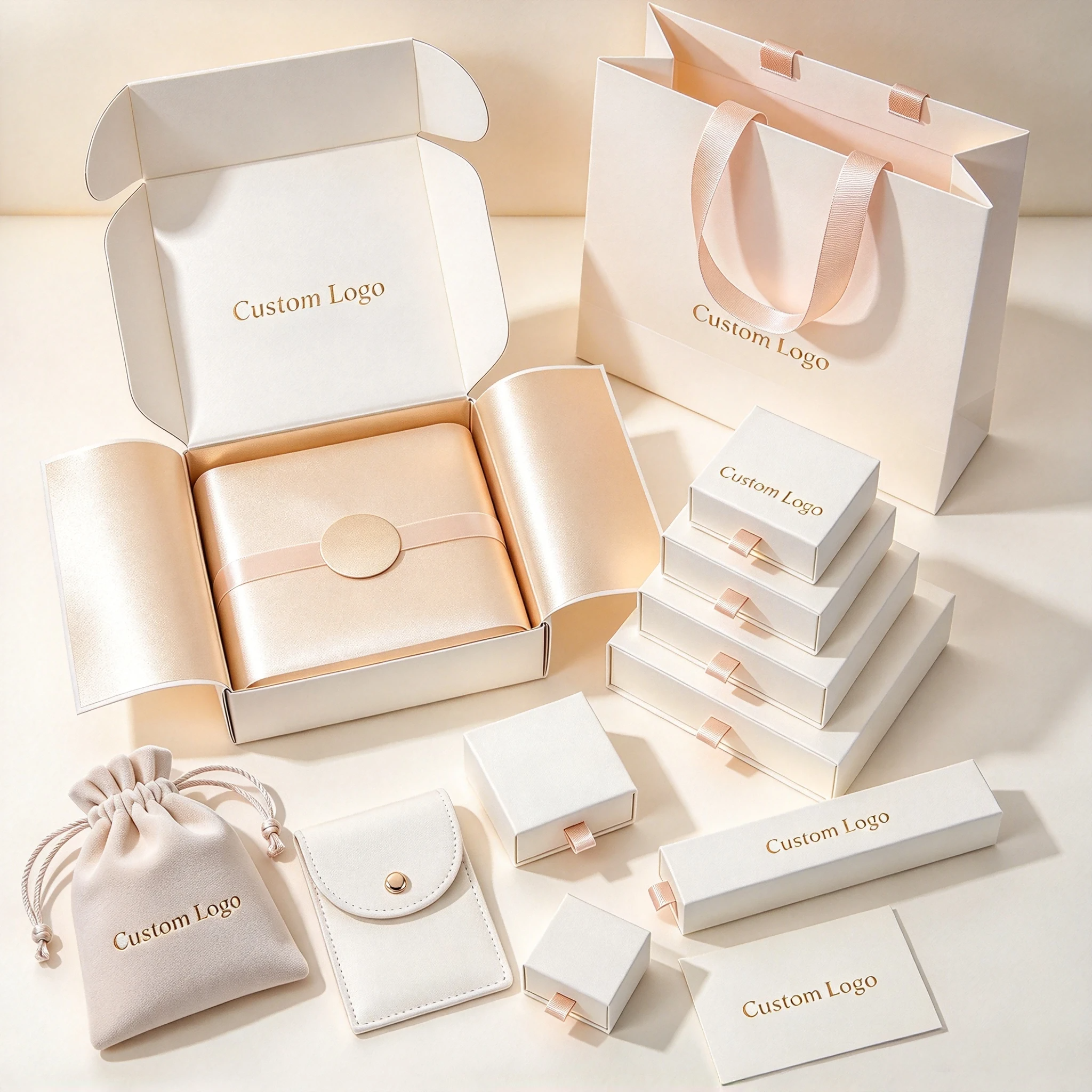 Eco-friendly Recycled Paper Drawer Rigid Jewelry Box for Necklace Earring Ring Bracelet 2