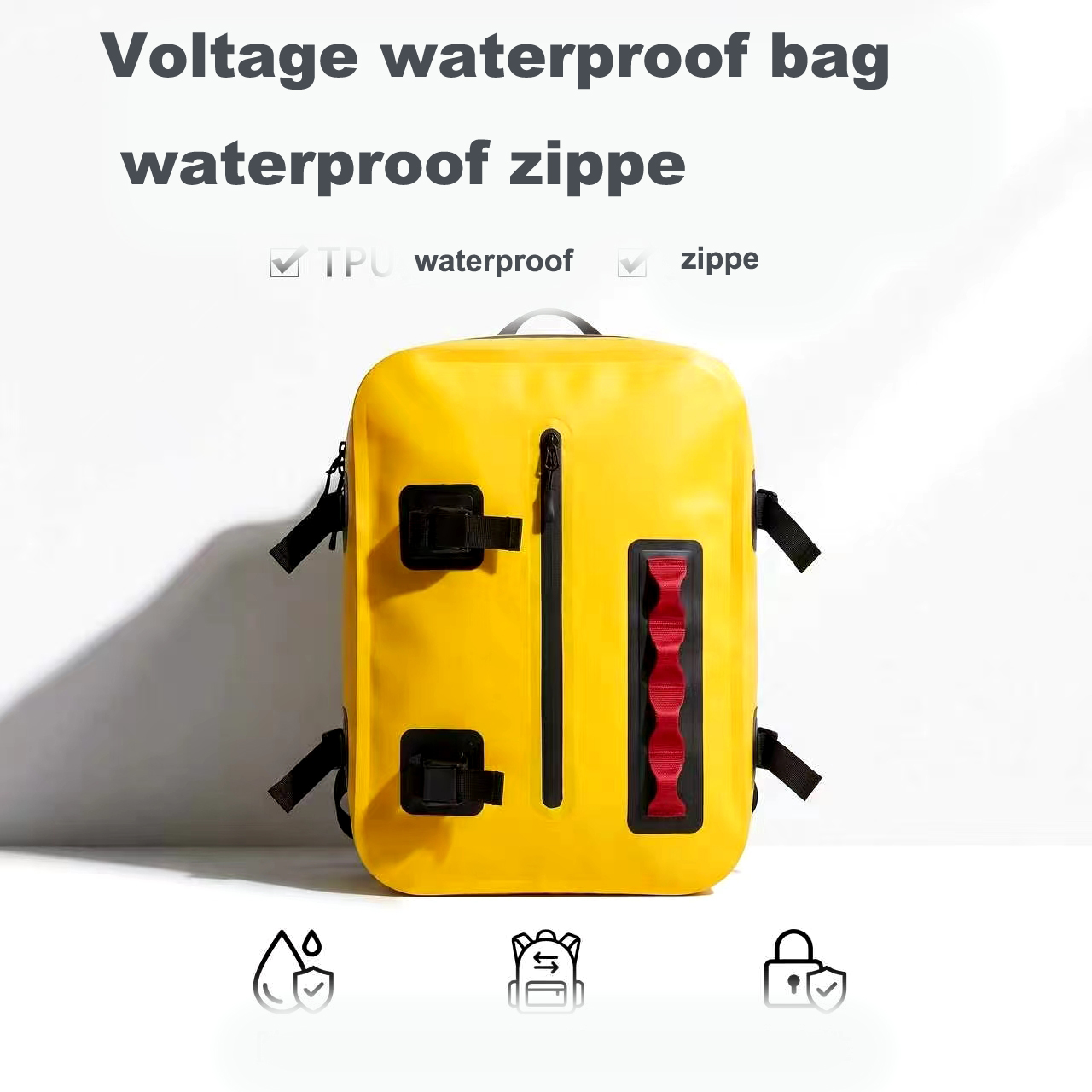 5L  15L 10L 20L 30L to 150L Waterproof Dry Bag for Women Men, Roll Top Lightweight Dry Storage Bag Backpack with Phone Zipper Pocket 4