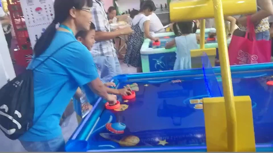 Commercial Air Hockey Table with LED Lights and Electronic Scoreboard for Arcade Game Centers and Indoor Amusement Parks 1