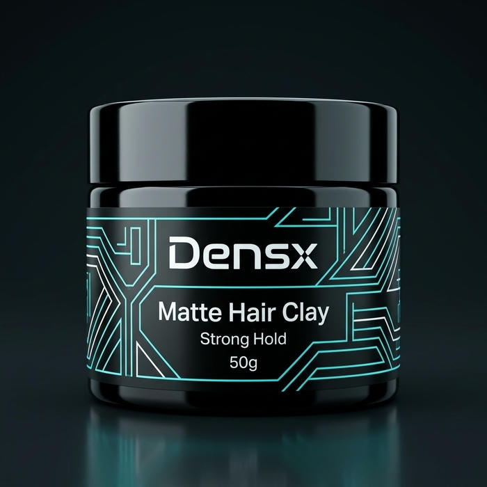 Private Label 50g Matte Hair Clay — Small-Batch Logo Label Option 1