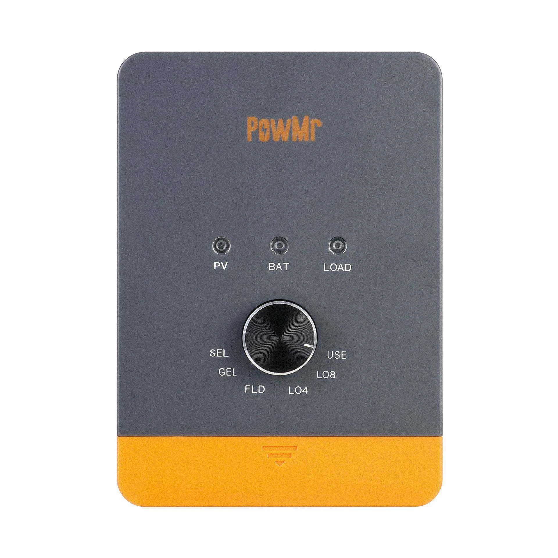 POW‑RV Series 25A 35A 45A MPPT Solar Charge Controller With Rotary Knob 12V/24V Auto‑Detection RS485 For RV Marine Off‑Grid Solar System 1