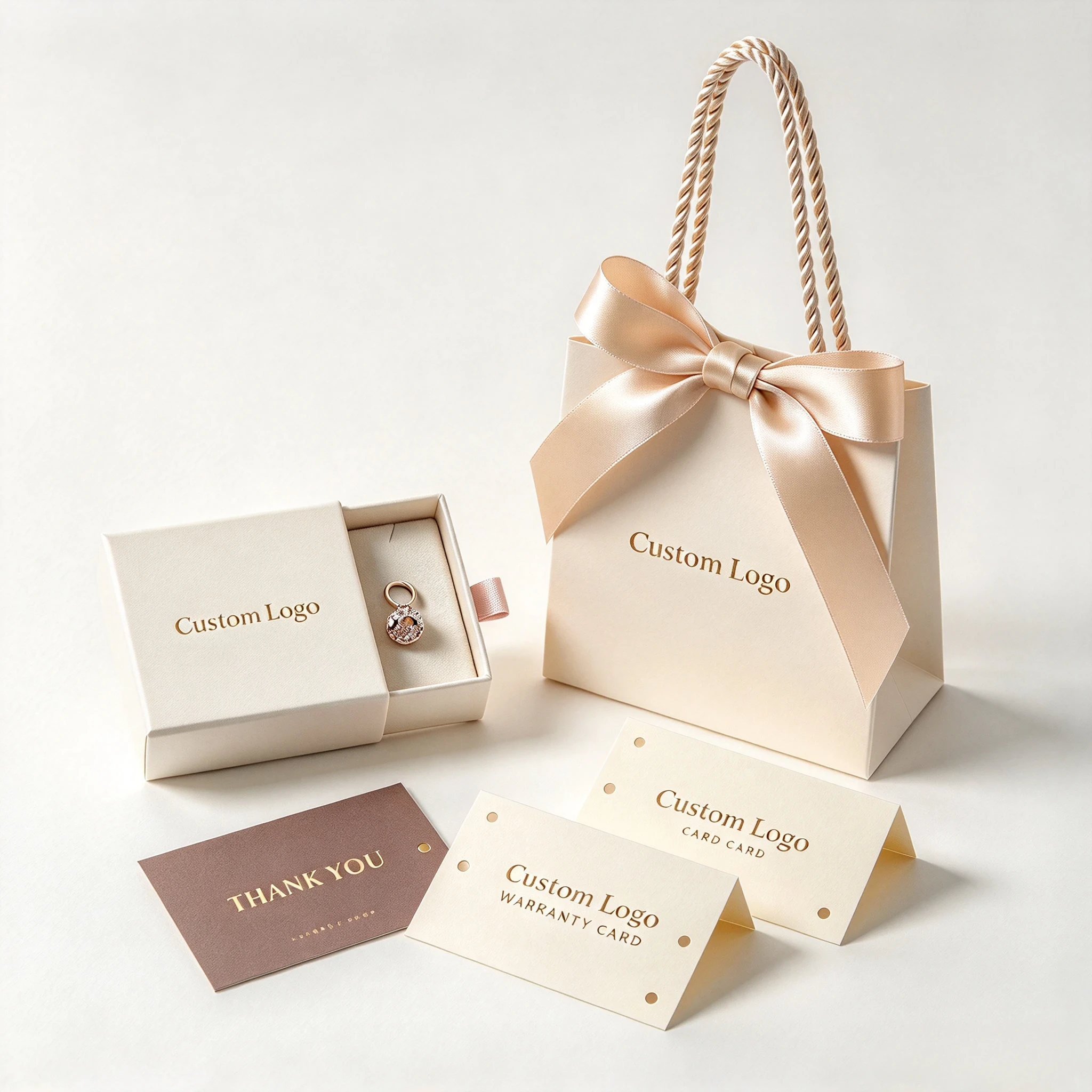 Custom Logo Drawer Packaging Box & Eco-Friendly Jewelry Box Set 2