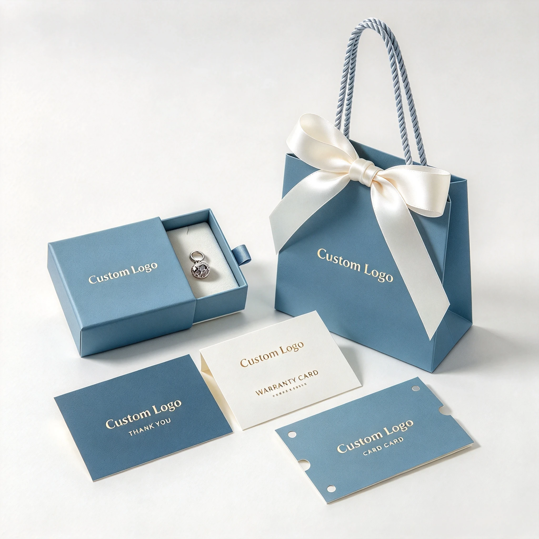 Custom Logo Drawer Packaging Box & Eco-Friendly Jewelry Box Set 1