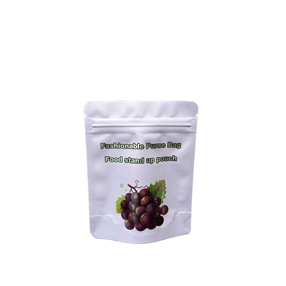 Custom Printed 3.5g Mylar Stand Up Pouch, Resealable Ziplock Food Packaging Bag 1