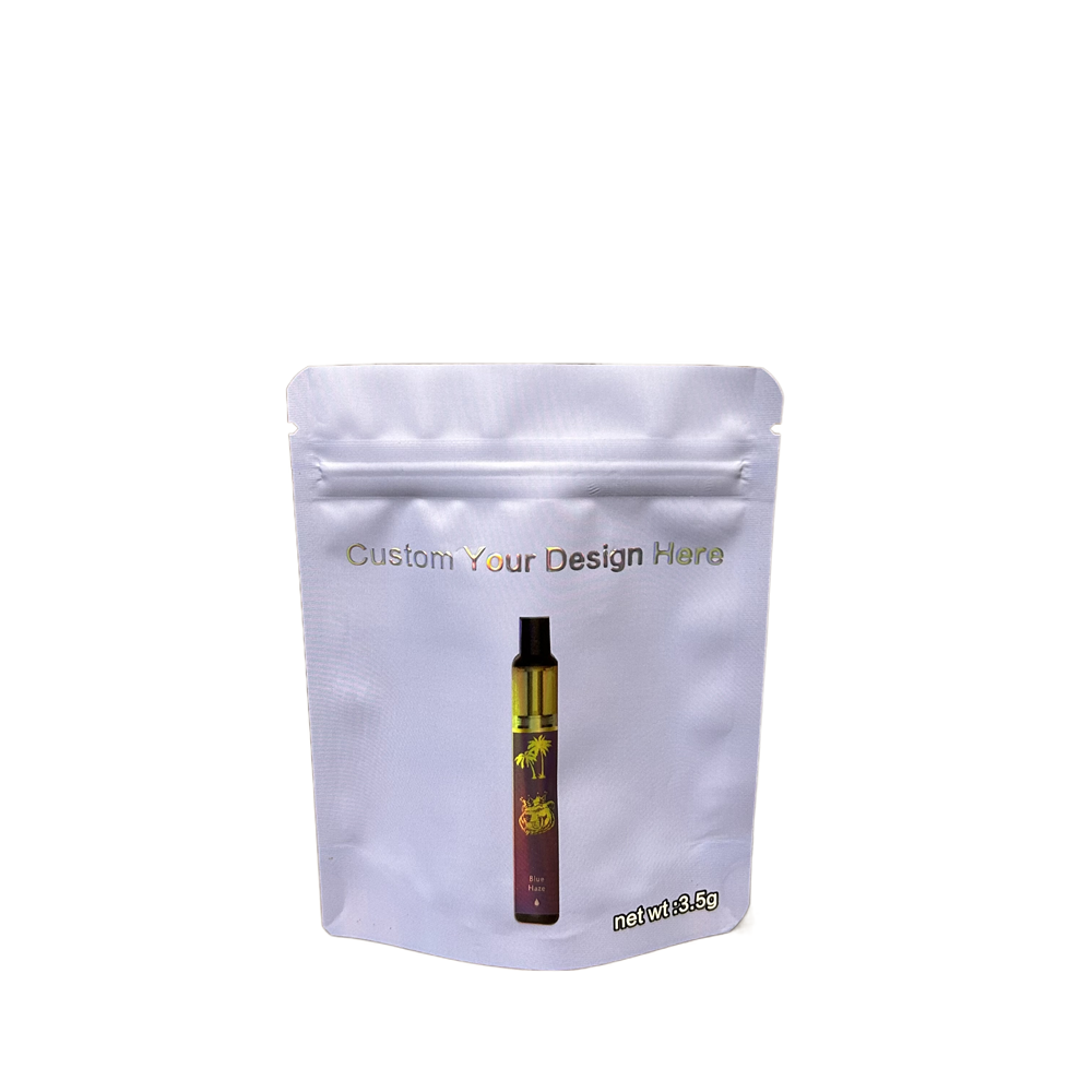 Custom Printed 3.5g Mylar Stand Up Pouch, Resealable Ziplock Food Packaging Bag 2