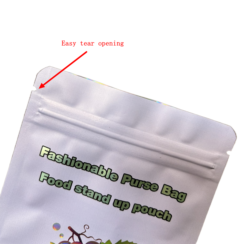 Custom Printed 3.5g Mylar Stand Up Pouch, Resealable Ziplock Food Packaging Bag 5