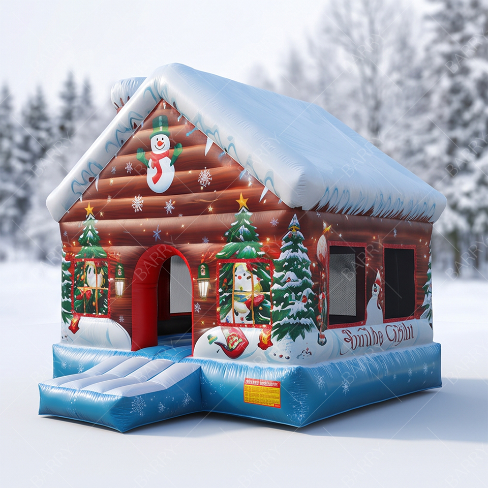 Christmas snowman inflatable bouncer castle