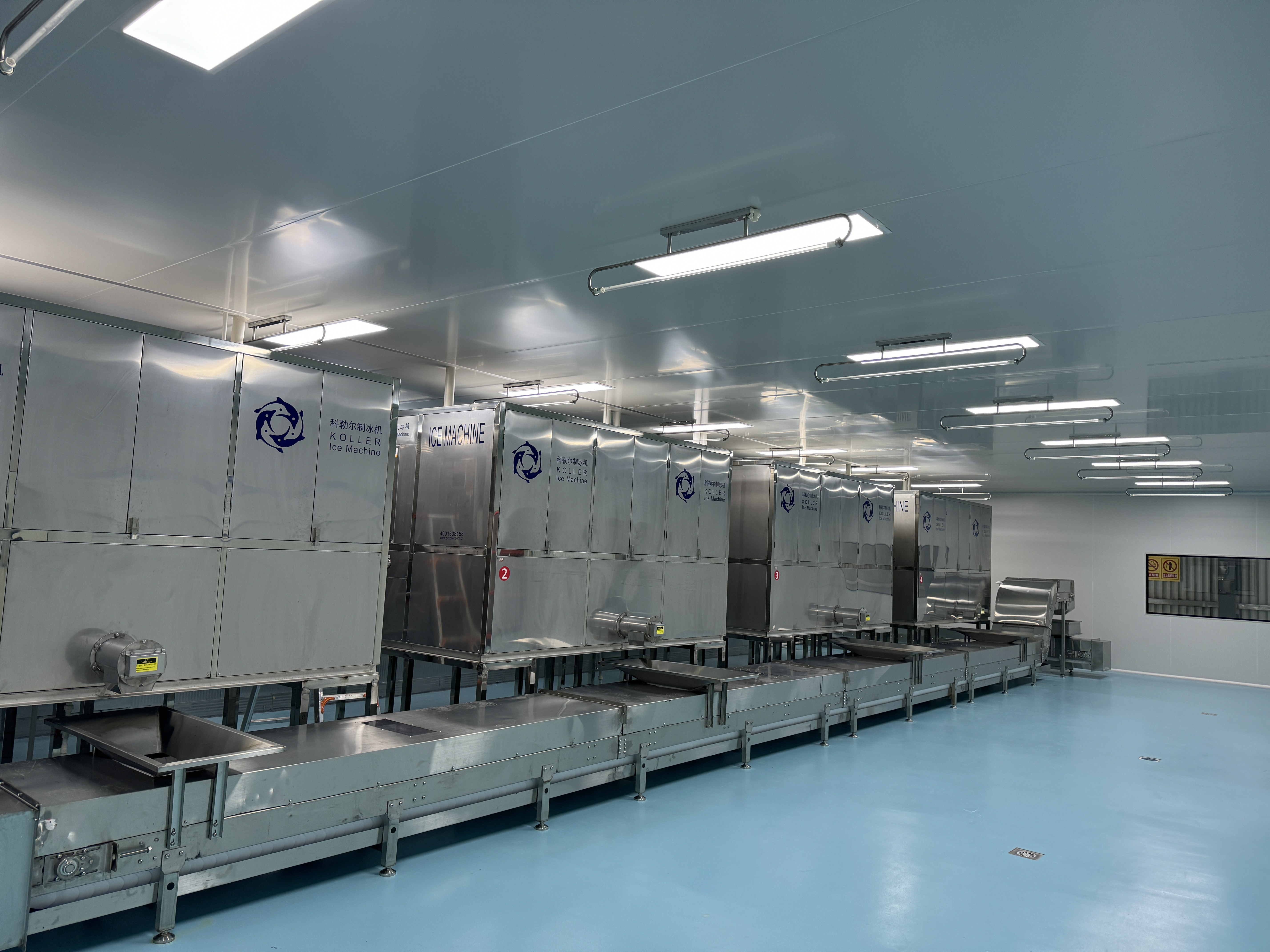 20 Ton Cube Ice Production Line | 4 Koller CV5000 Machines