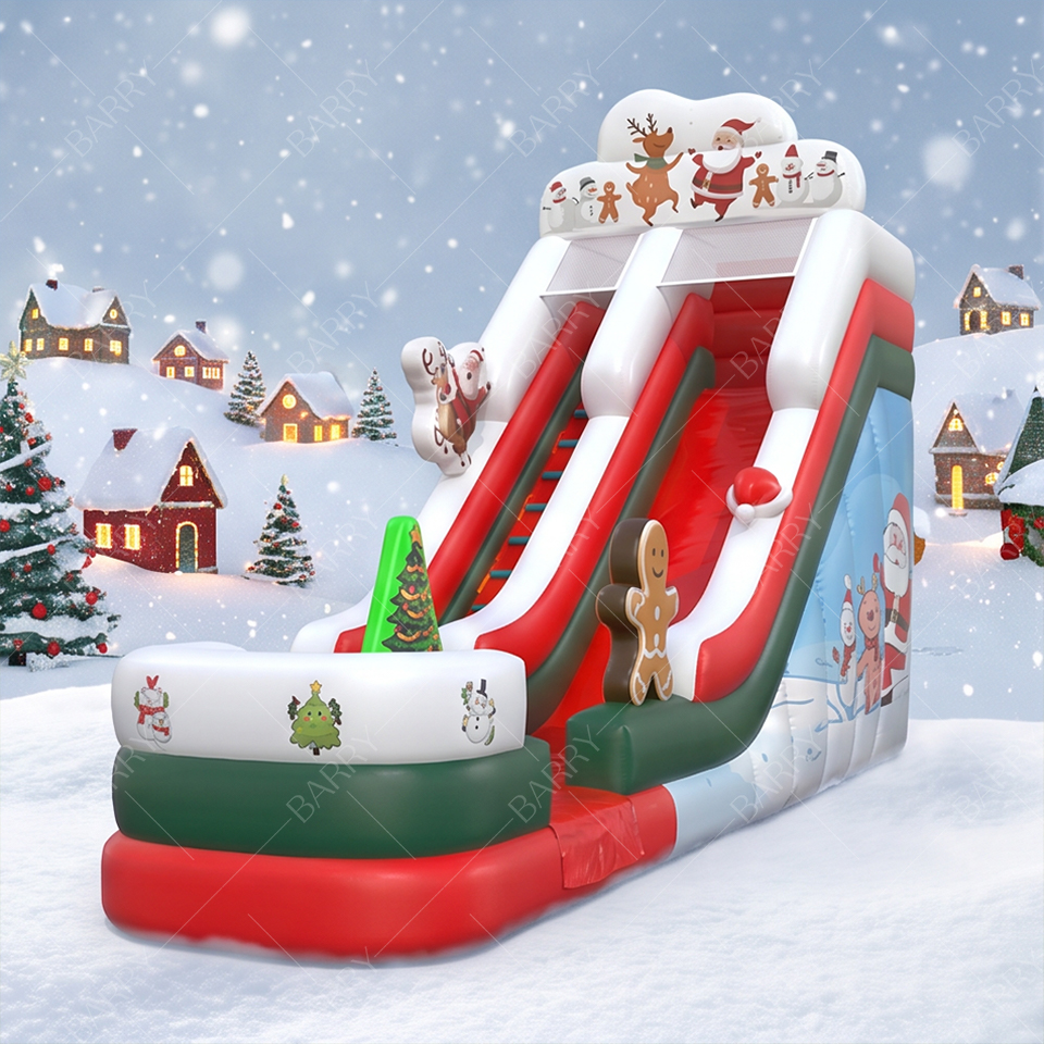 Commercial outdoor inflatable slide