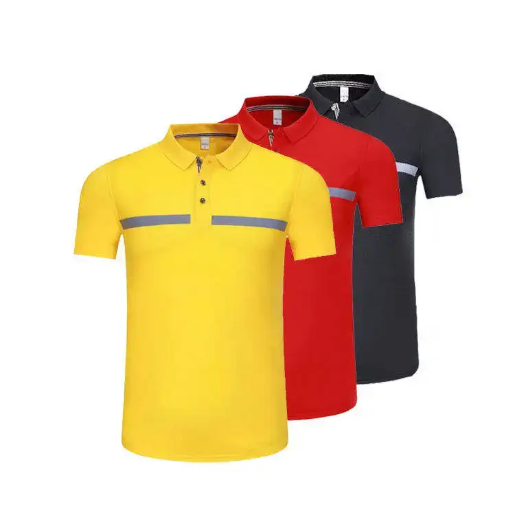 Customized Personalized High-Visibility Men's Reflective Workwear T-Shirts 1