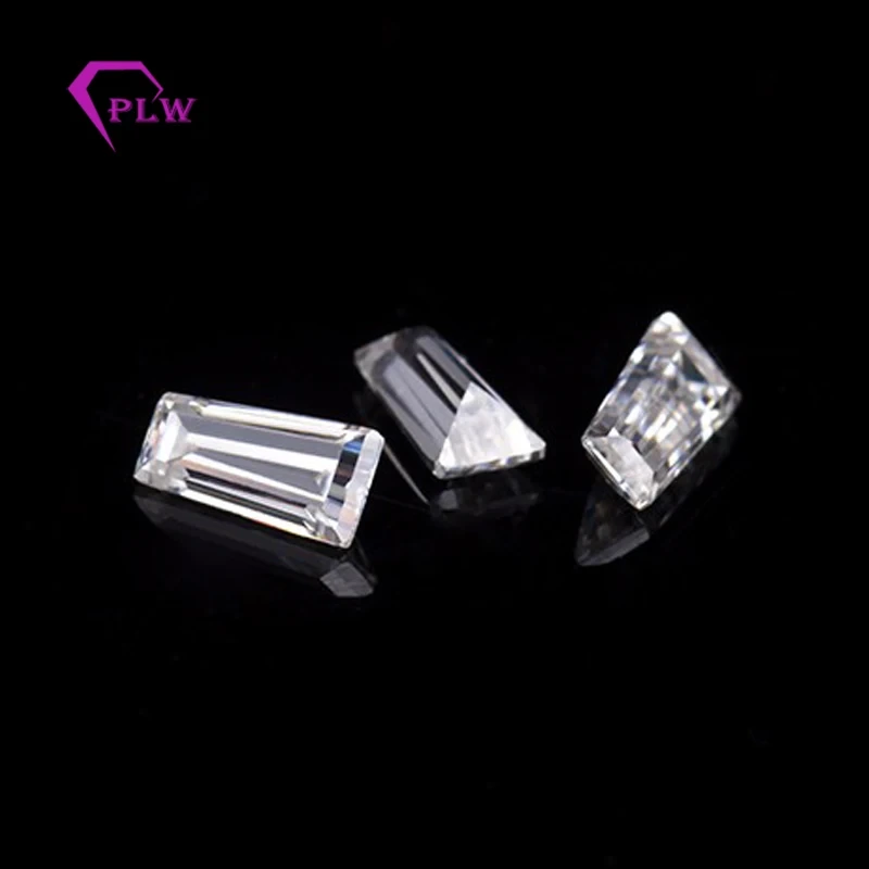 Factory Directly Exc Tapered Baguette Cut Loose Moissanite For Engagement Ring Accents 1