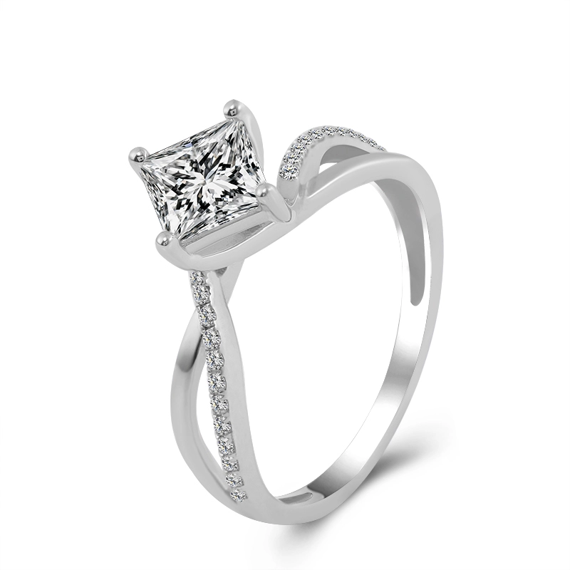 2021 New 1 Karat def Farbe Moissanite Verlobungsring Frauen 10K14K18K Weißgold Ring Moissanit Ring 1