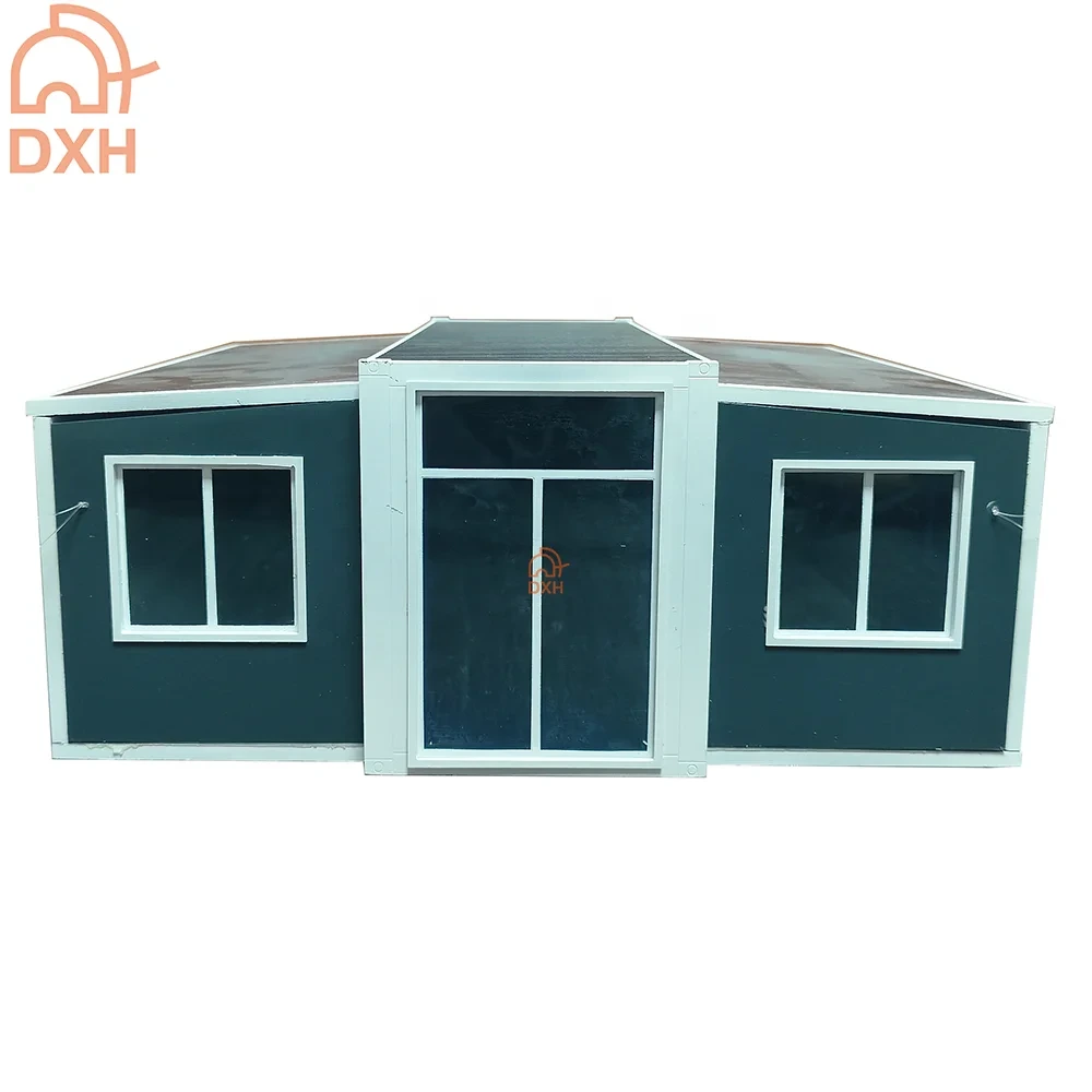 20ft Expandable Container House Customized Grey Light Luxury  1 Bedroom 1 Bathroom Prefab Home 1