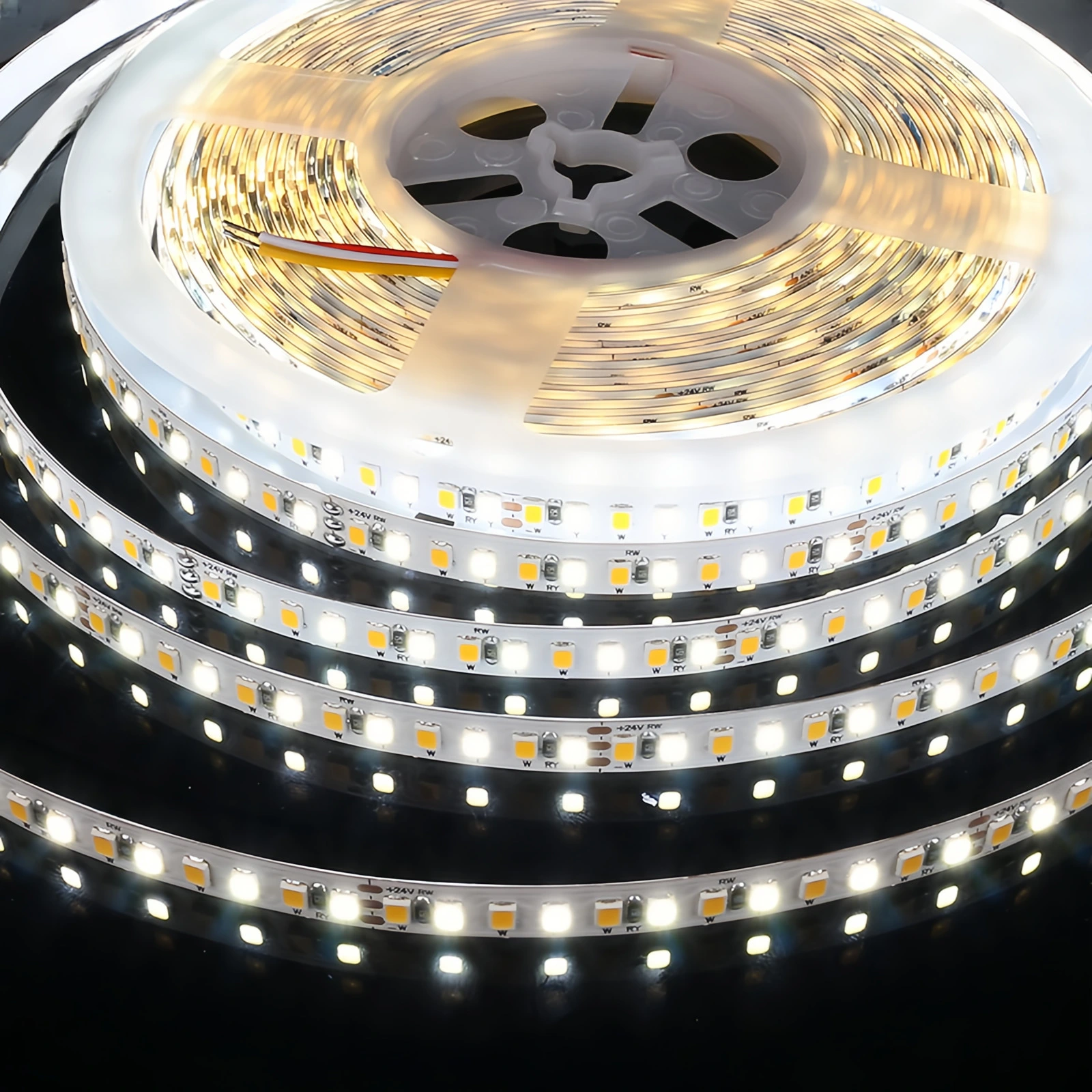 2835 Светодиодная лента 3000k 6000k 8 мм 120led 192led 12v 24v двойной цвет 1