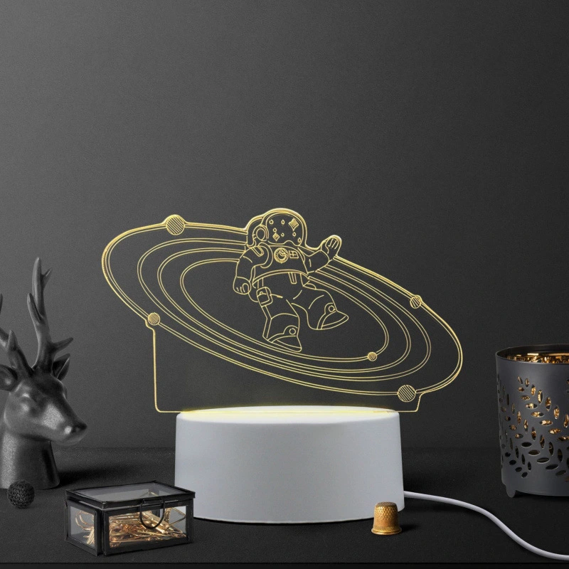 Creative Acrylic Lamp  Gl-CY35 3 Color Changing Drawing Board USB Touch Night Light Guangli 1