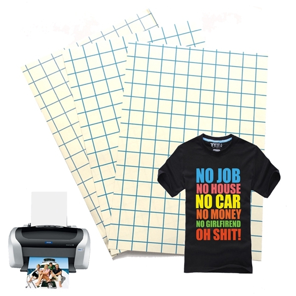 Dunkles Baumwoll-T-Shirt-Transferpapier für Tintenstrahldrucker – Größe A4 1