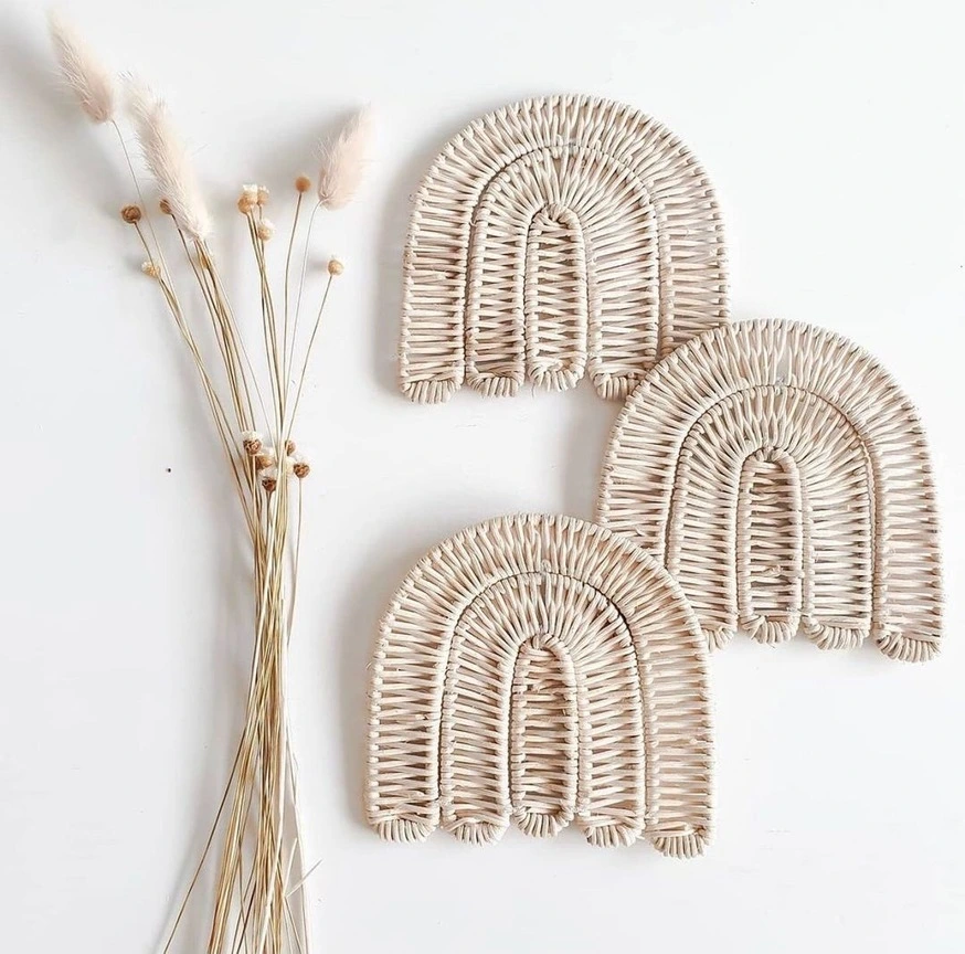 Bamboo Rattan Kids Wall Decor - Customize Color Children Room Decor 1