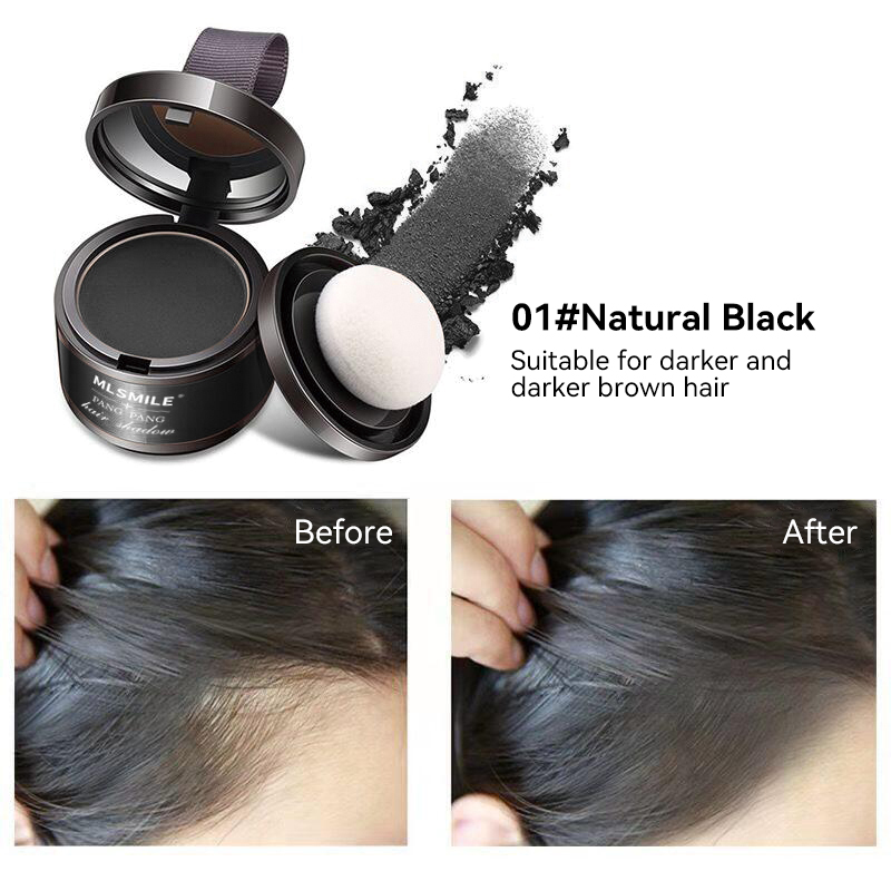 Linha de cabelo em pó 4g Raiz preta preta 6